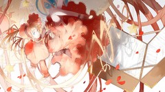 Stars dress hats boxes Shinku stockings blondes long hair anime 