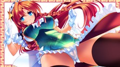 Stars dress hats gloves Ribbons long hair blue eyes braids 