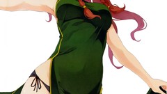 Stars dress white background hats red eyes holster blush long 