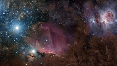 Stars dust gas Constellation Orion