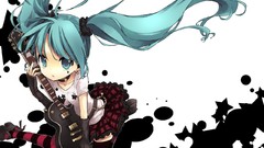 Stars earrings instruments guitars belts skirts long hair anime 