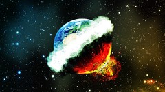 Stars Earth outer space digital art