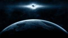 Stars eyes planets outer space