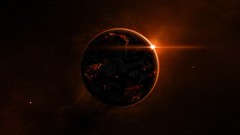 Stars fire planets outer space fantasy art