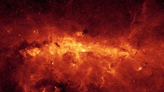 Stars fire radiation Milky Way nebulae outer space digital art