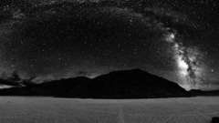 Stars galaxies monochrome skyscapes