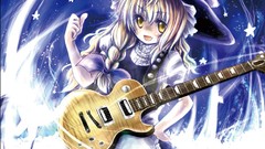 Stars guitars blondes touhou kirisame marisa