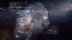 Stars hands outer space