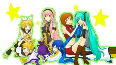 Stars hatsune miku vocaloid megurine luka kagamine len kagamine 