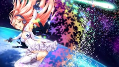 Stars headphones anime girls vocaloid SF-A2 Miki