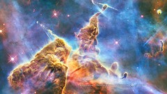 Stars Hubble nebulae outer space Carina Nebula