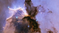 Stars Hubble nebulae outer space Eagle Nebula