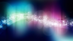 Stars light abstract circles multicolor