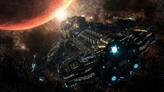 Stars lights game planets video spaceships outer space video 