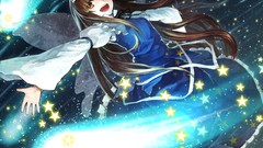 Stars lights wings Fairies dress long hair anime girls boots 