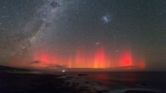 Stars Milky Way aurora borealis skyscapes