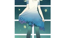 Stars moon blondes blue eyes miniskirts window panes