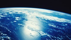 Stars moon Earth outer space