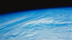 Stars moon Earth outer space