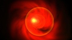 Stars moon Earth outer space