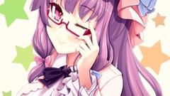 Stars moon glasses dress white background hats bows blush 