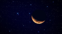 Stars moon planets outer space