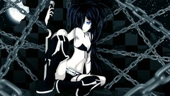 Stars moon weapons Anime Swords chains shirts belts long hair 