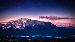 Stars Mountains Blur waiting Milky Way bokeh skies