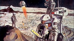 Stars Movies moon astronauts paintings 2001: A Space Odyssey 