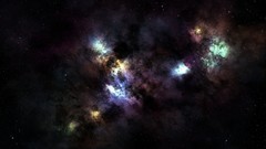Stars multicolor nebulae outer space