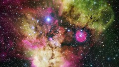 Stars nebulae outer space