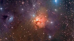 Stars nebulae outer space