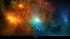 Stars nebulae outer space