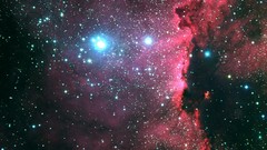 Stars nebulae outer space