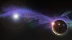 Stars nebulae outer space Photo manipulation artwork 