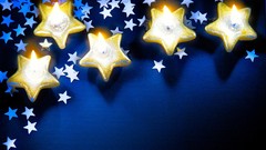 Stars new year Candles