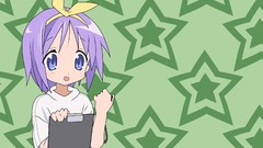 Stars Pencils Anime big eyes anime girls blue eyes lucky star 