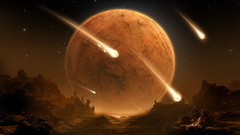 Stars planets meteor shower