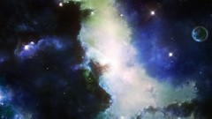 Stars planets nebulae outer space