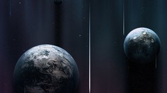 Stars planets outer space