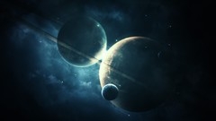 Stars planets outer space