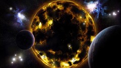 Stars planets outer space
