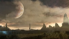 Stars planets outer space