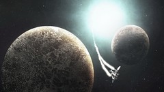 Stars planets outer space