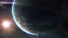 Stars planets outer space