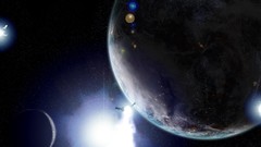 Stars planets outer space