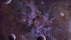Stars planets outer space