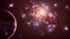 Stars planets outer space