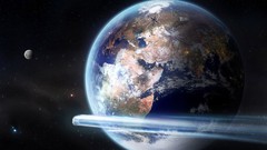 Stars planets outer space digital art