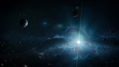 Stars planets outer space digital art